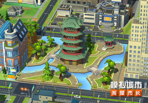 模拟城市我是市长与园林秋色美丽邂逅