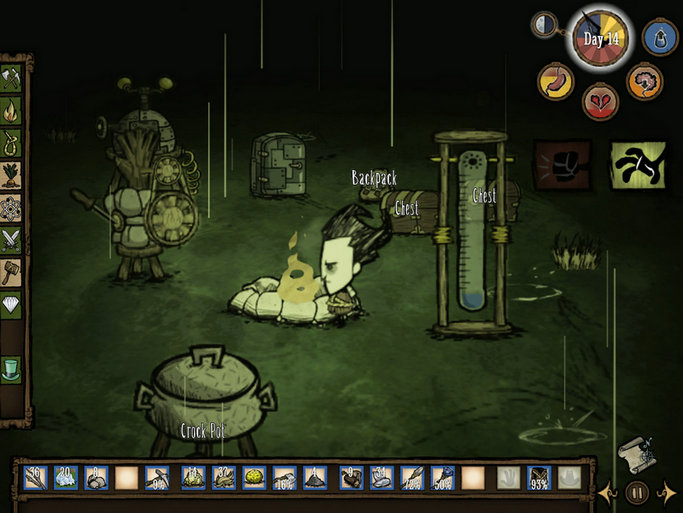 饥荒游戏攻略模组,求饥荒地图全开MOD和刷物品MOD，科技全开MOD