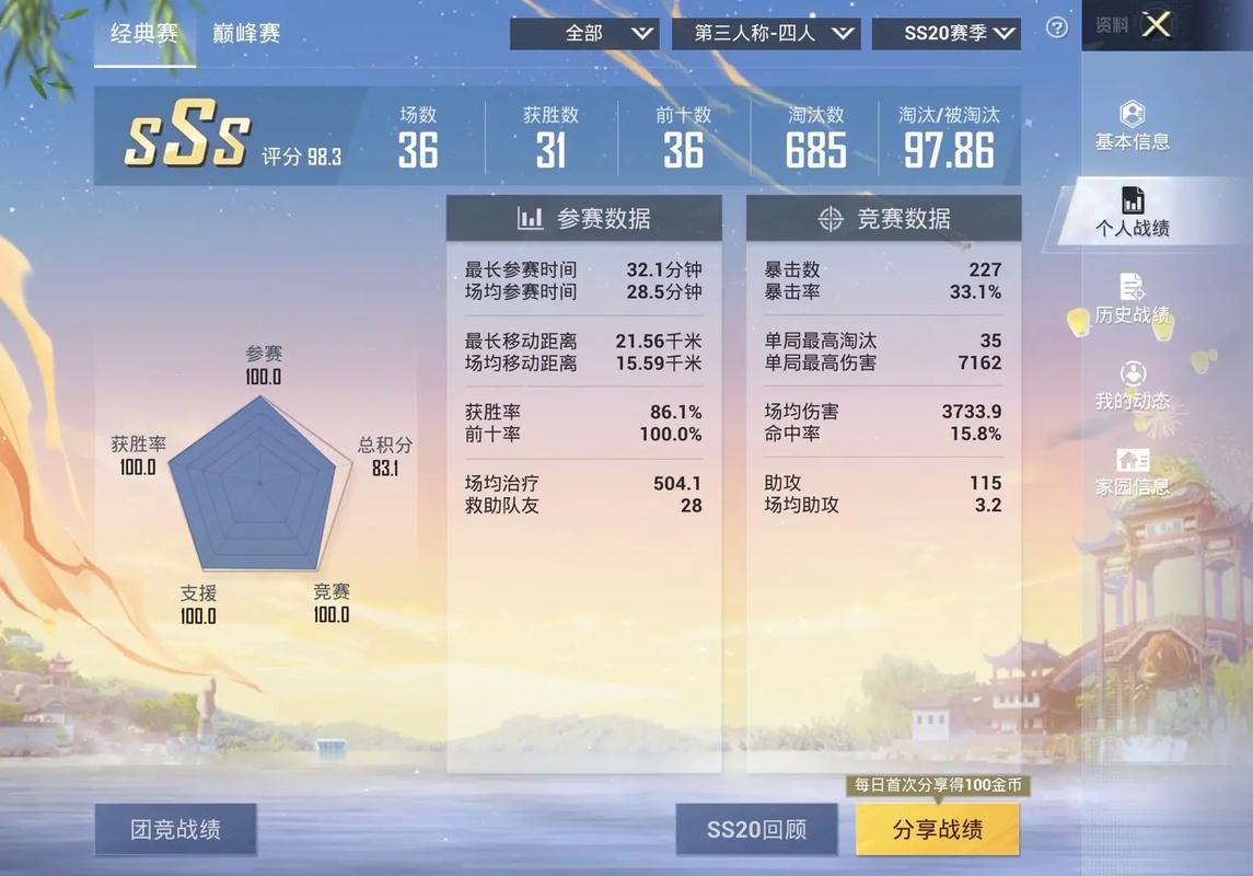 绝地求生战绩历史可否明晰而直观地展示 绝地求生战绩历史可否明晰而直观地展示